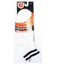 White Wrightsock Double Layer Ankle - L